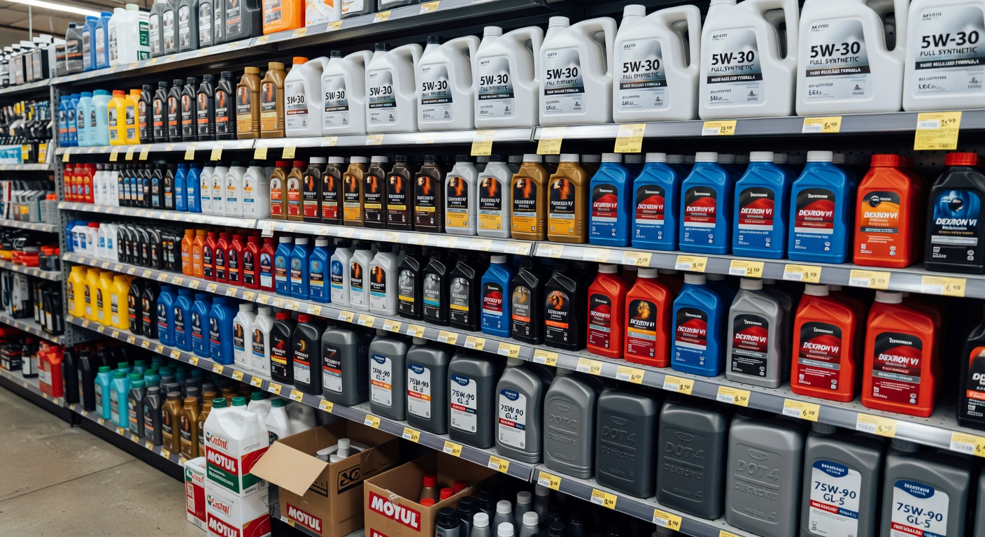 自動車潤滑油ラック