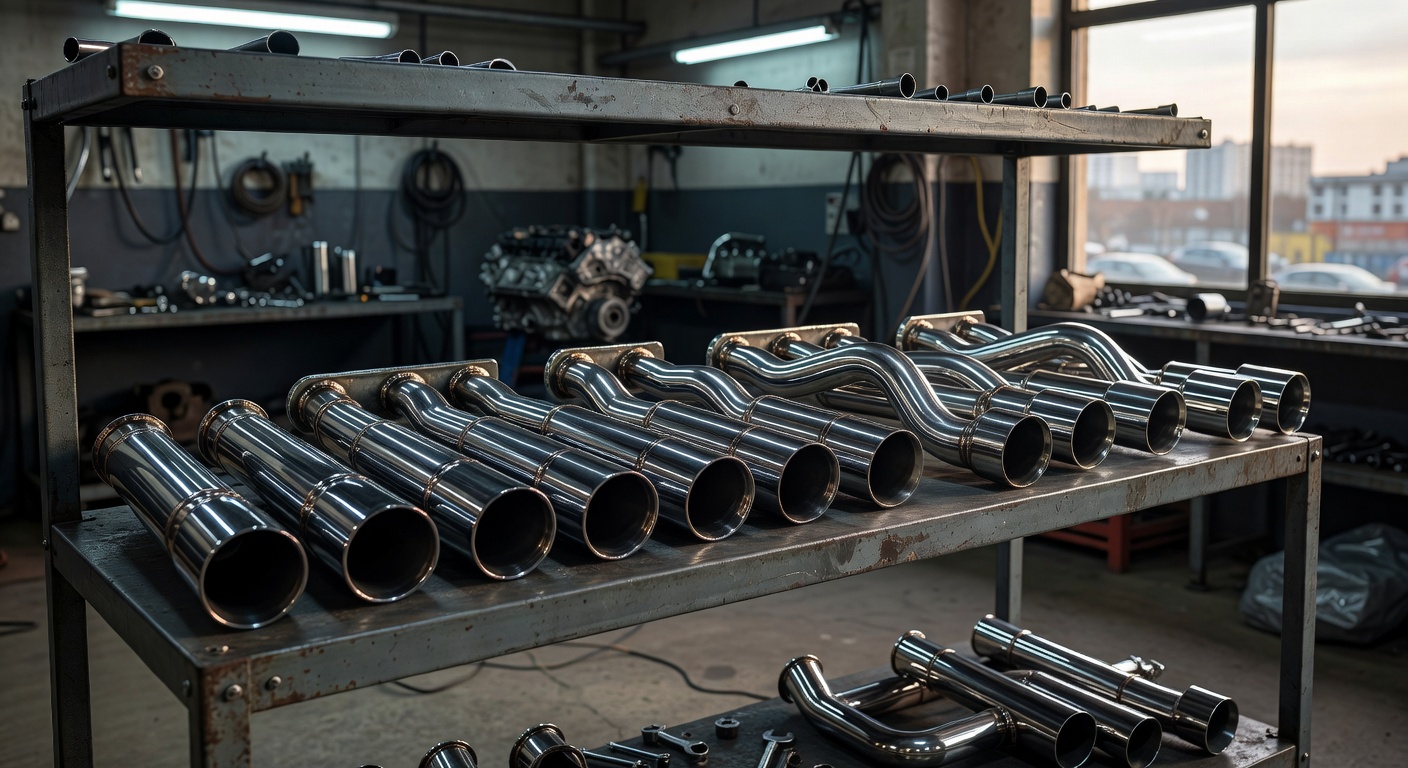 クロームエキゾーストパイプ