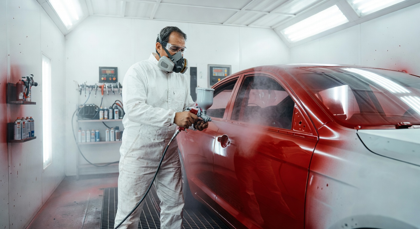 自動車塗装スプレーブース